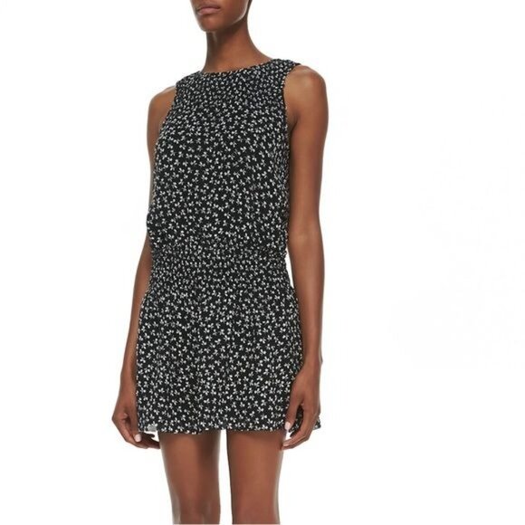 Joie Kieran Dress in Black Floral Print - Picture 3 of 7